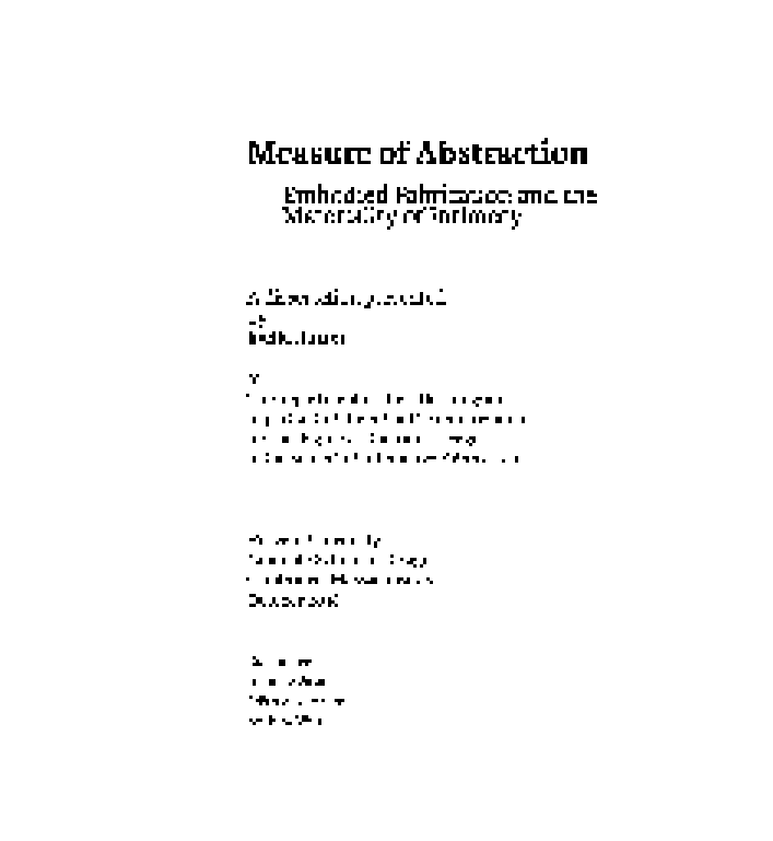 Measure of Abstraction Cover Photo